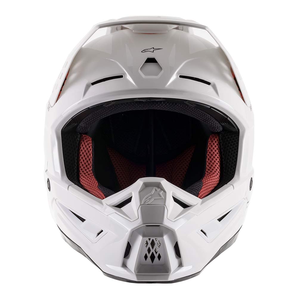 ALPINESTARS Supertech M5 Solid Motocross Helm weiss