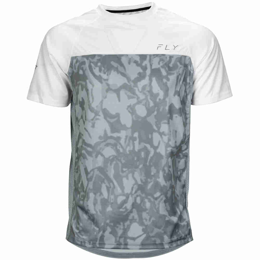 FLY Super D Jersey weiss grau camo