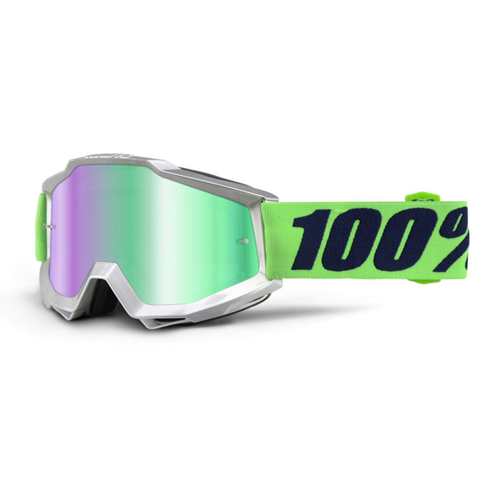 100% Accuri Nova MX MTB Brille grün verspiegelt