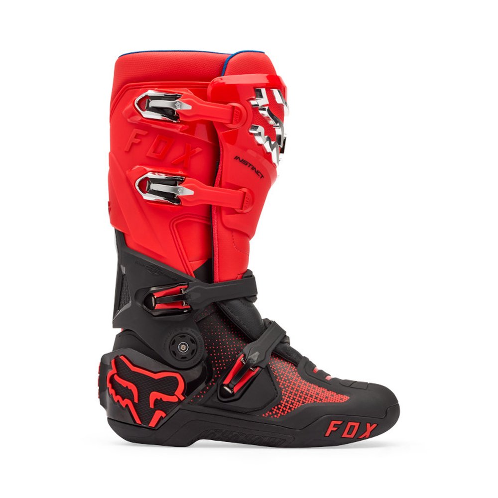 FOX INSTINCT BOOT Motocross Stiefel Neon Rot