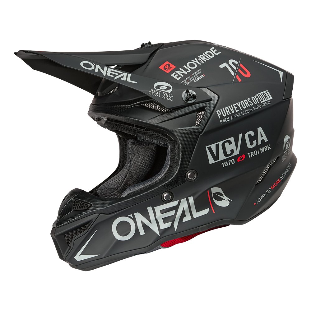 ONEAL 5SRS Polyacrylite Helm Brand schwarz/grau
