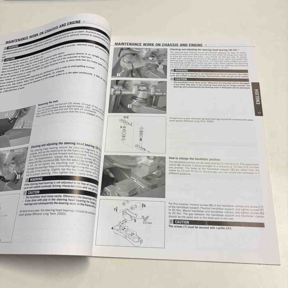 KTM 50 SX/50 SX Junior 2007 3211141en Motorrad-Handbuch gebraucht