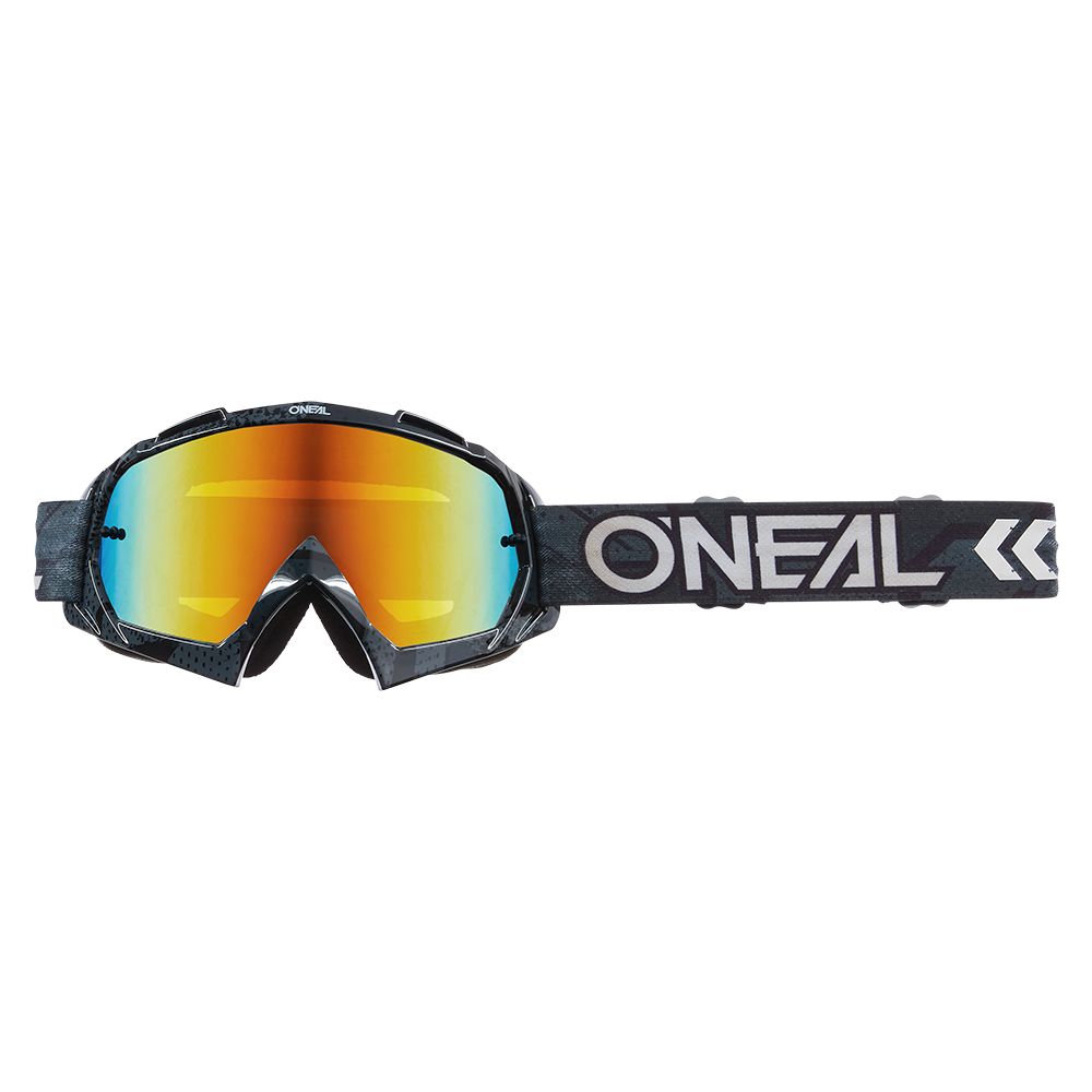 ONEAL B-10 Camo V.22 MX MTB Brille schwarz weiss rot