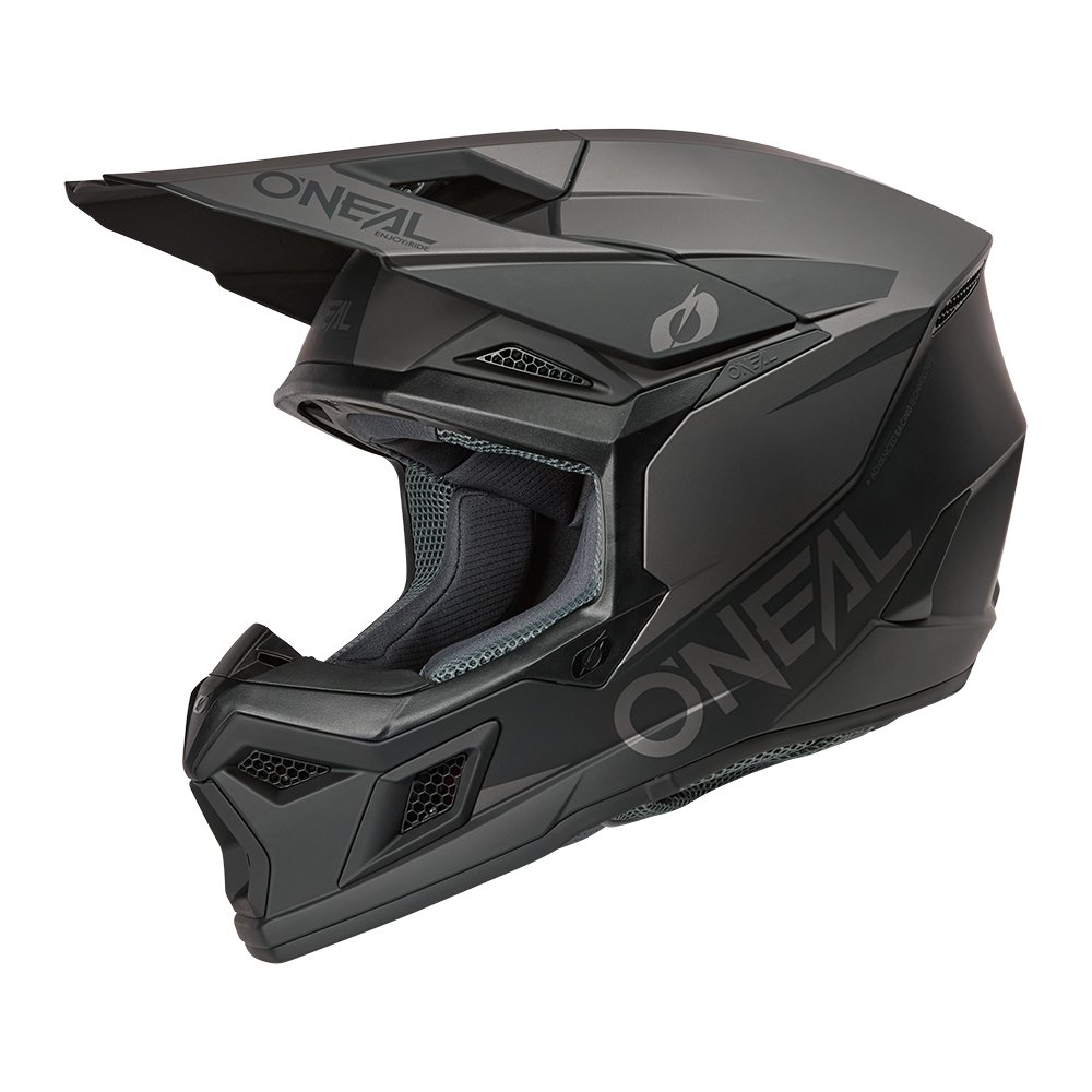 ONEAL 3SRS Motocross Helm Solid schwarz/grau