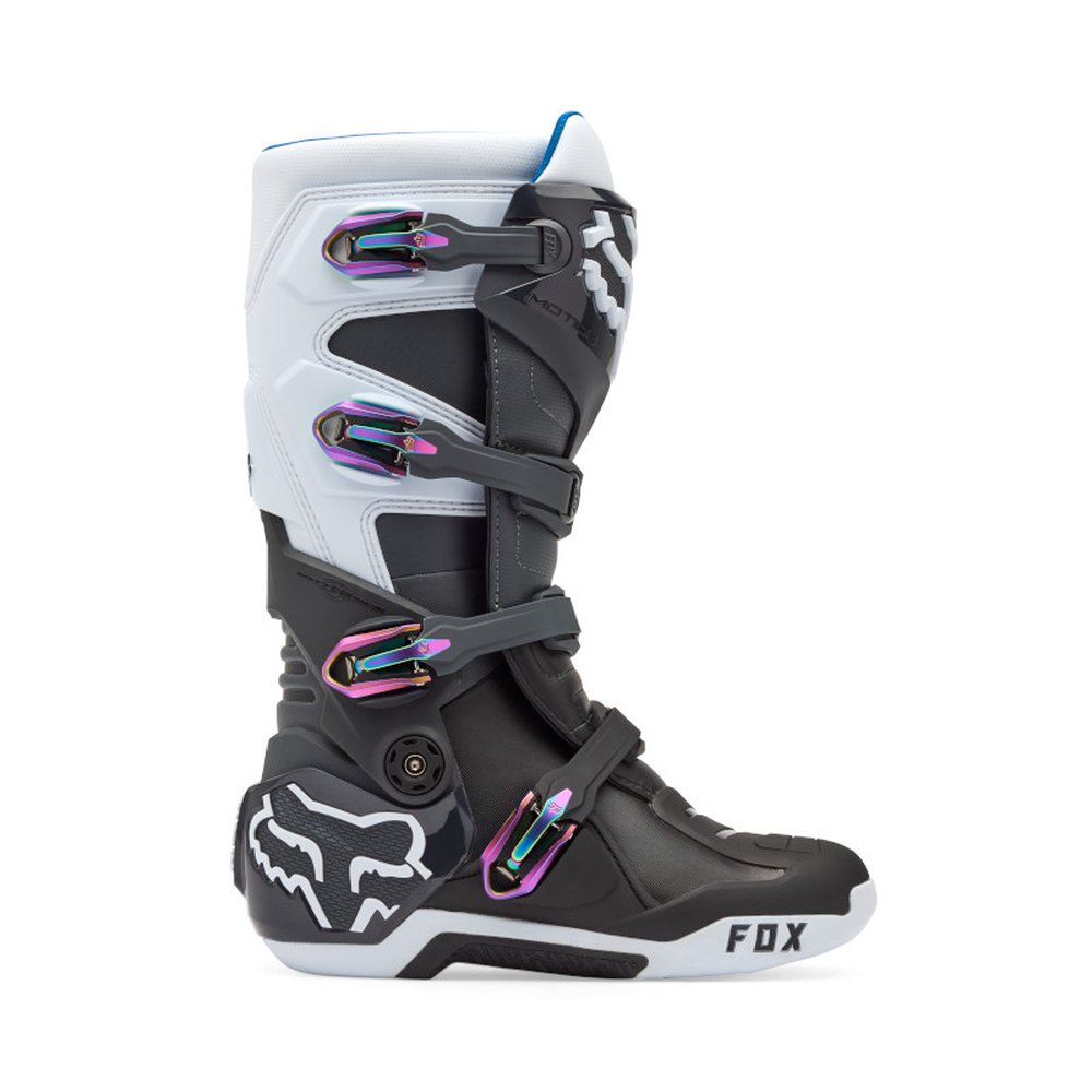 FOX MOTION BOOT Motocross Stiefel Schwarz/Grau/Weiss