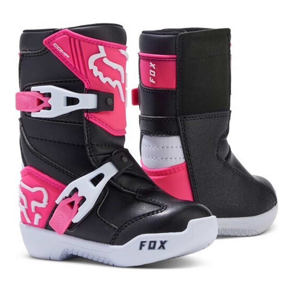 FOX KIDS COMP BOOT Motocross Stiefel für Kinder Schwarz/Pink