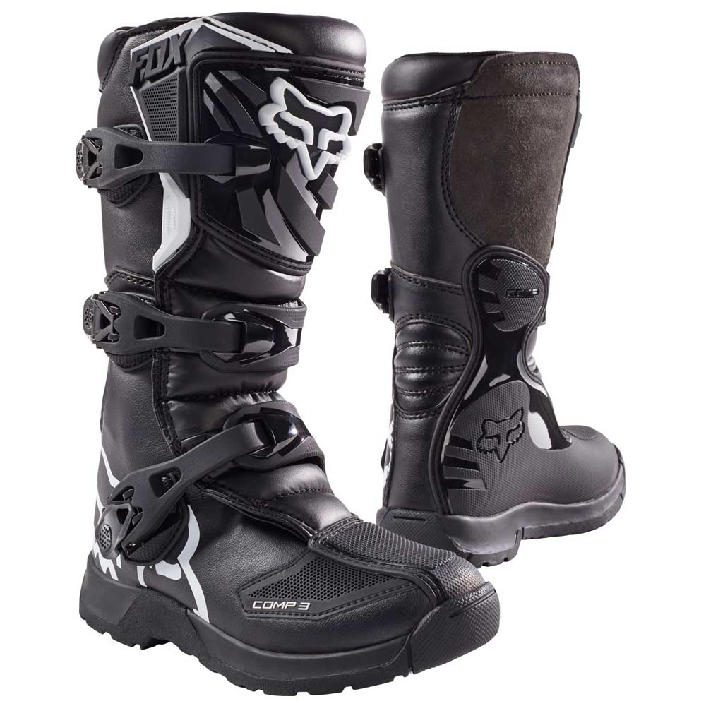 FOX COMP 3Y BOOT Motocross Stiefel für Kinder Schwarz