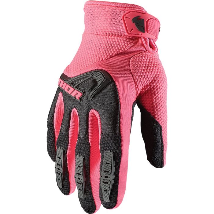THOR Spectrum Frauen MX MTB Handschuhe schwarz pink