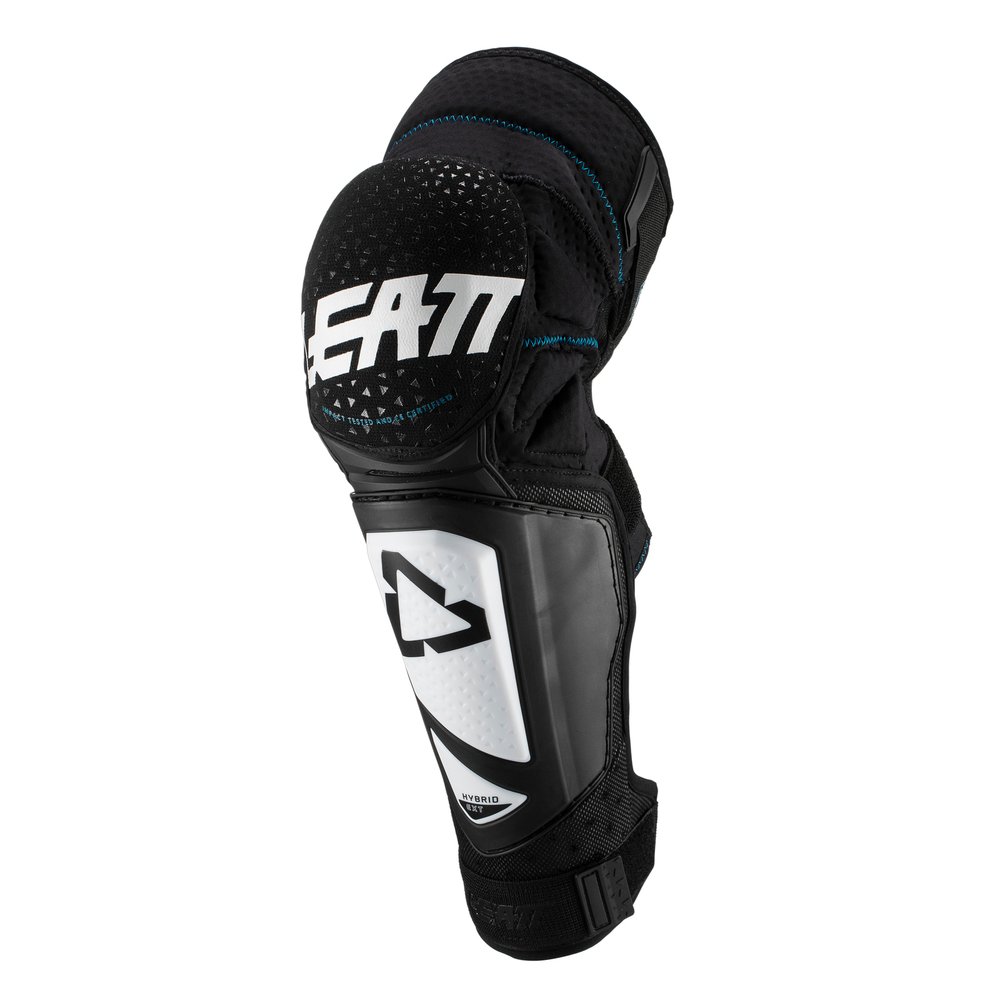 LEATT 3DF Hybrid Motocross Knieprotektoren EXT weiss/schwarz