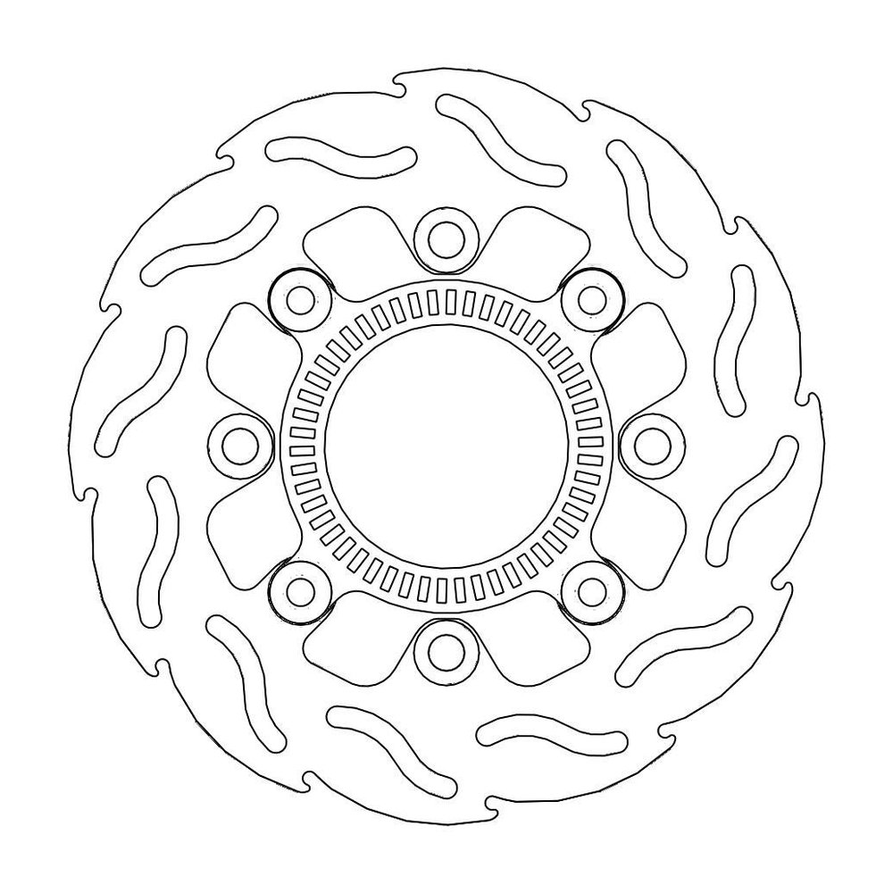 MOTO-MASTER Bremsscheibe Flame hinten