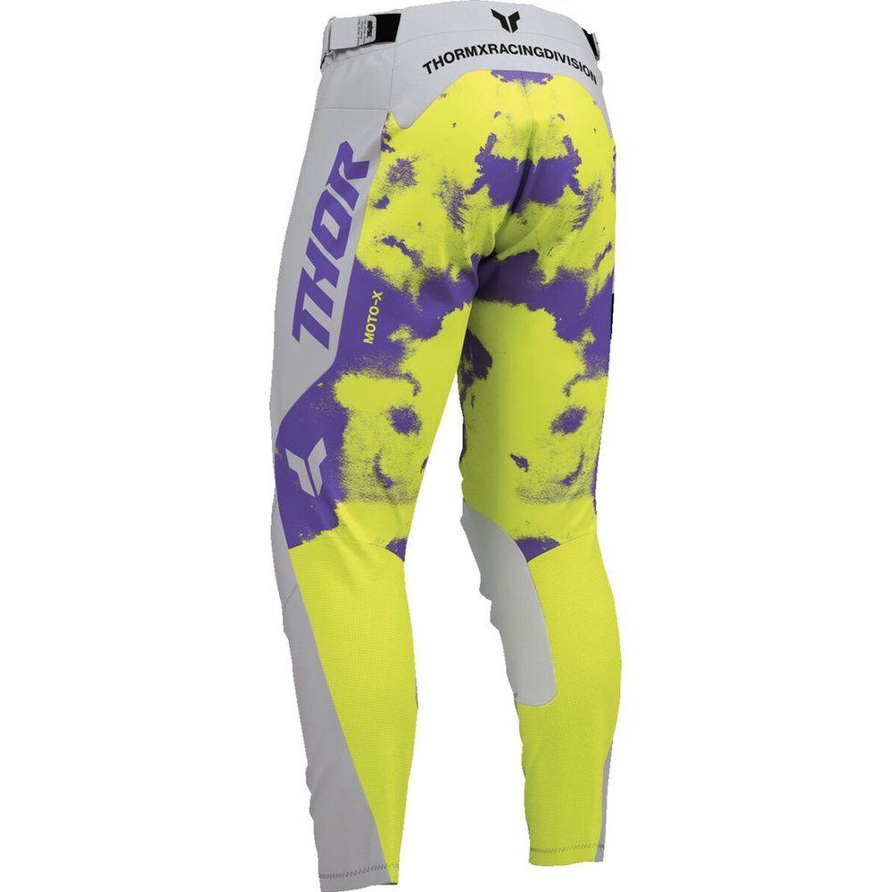THOR Launchmode Bleach Motocross Hose grau/acid neon gelb