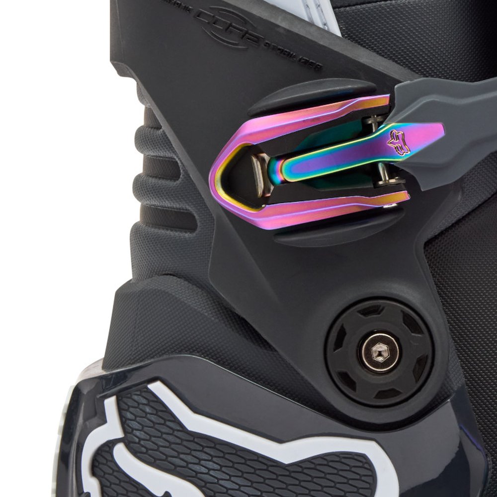FOX MOTION BOOT Motocross Stiefel Schwarz/Grau/Weiss