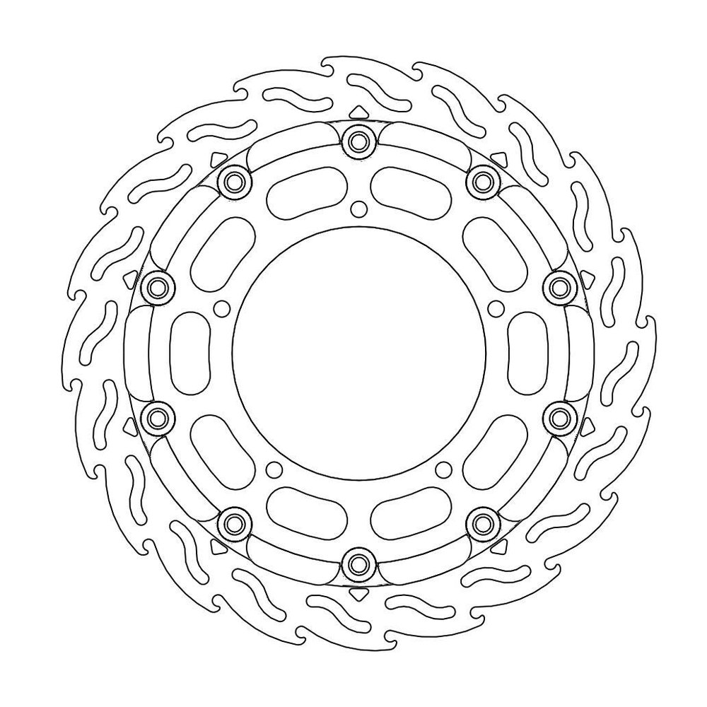 MOTO-MASTER Bremsscheibe Flame vorne R