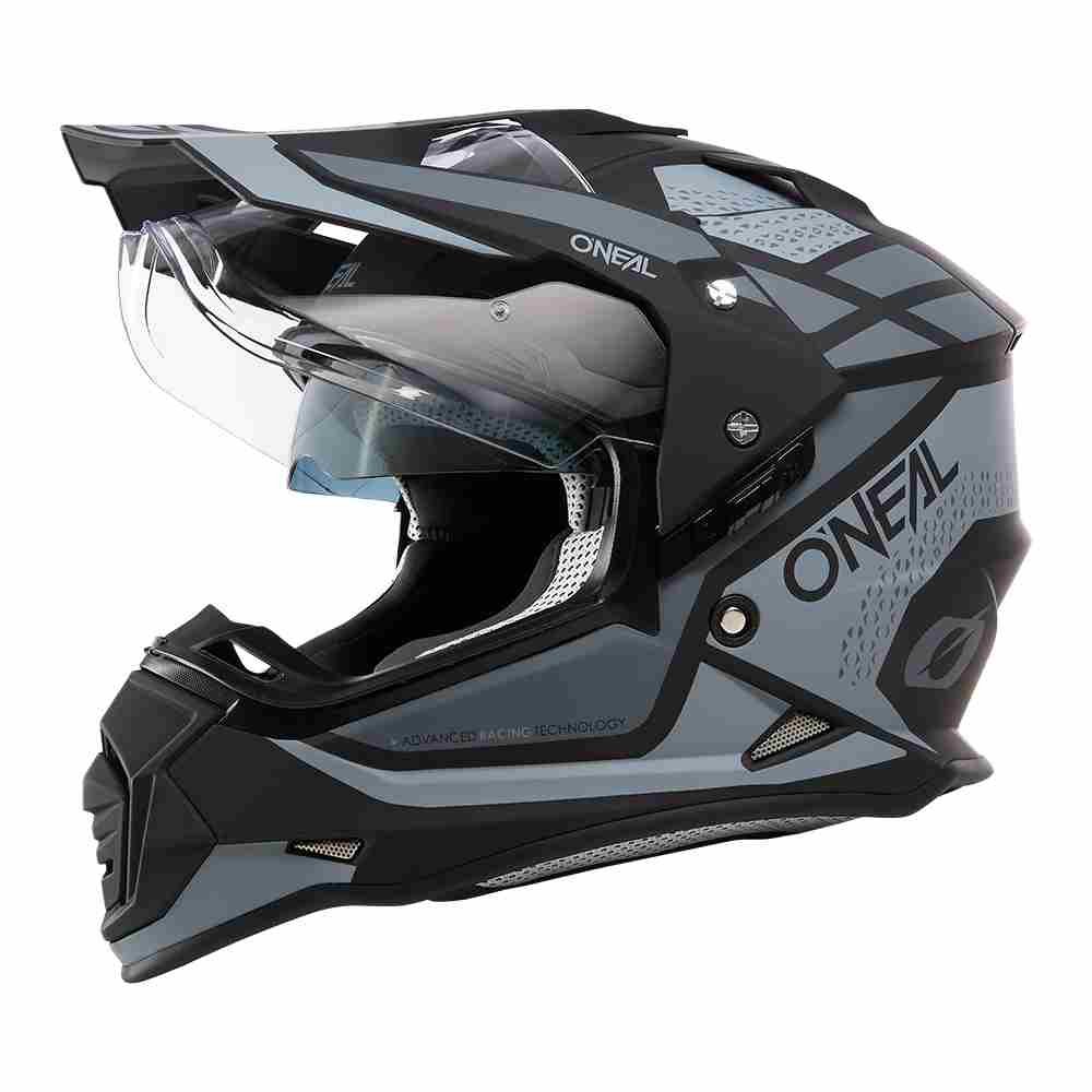 ONEAL Sierra R Enduro Motorrad Helm schwarz grau