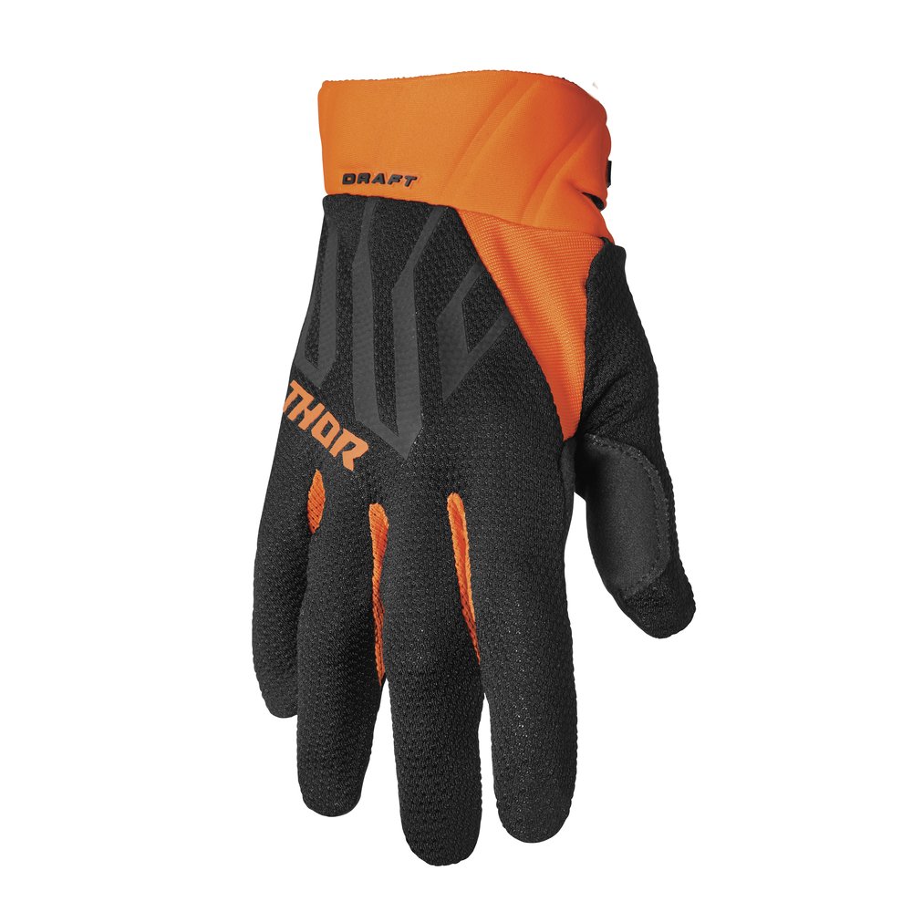THOR Draft Motocross Handschuhe schwarz orange