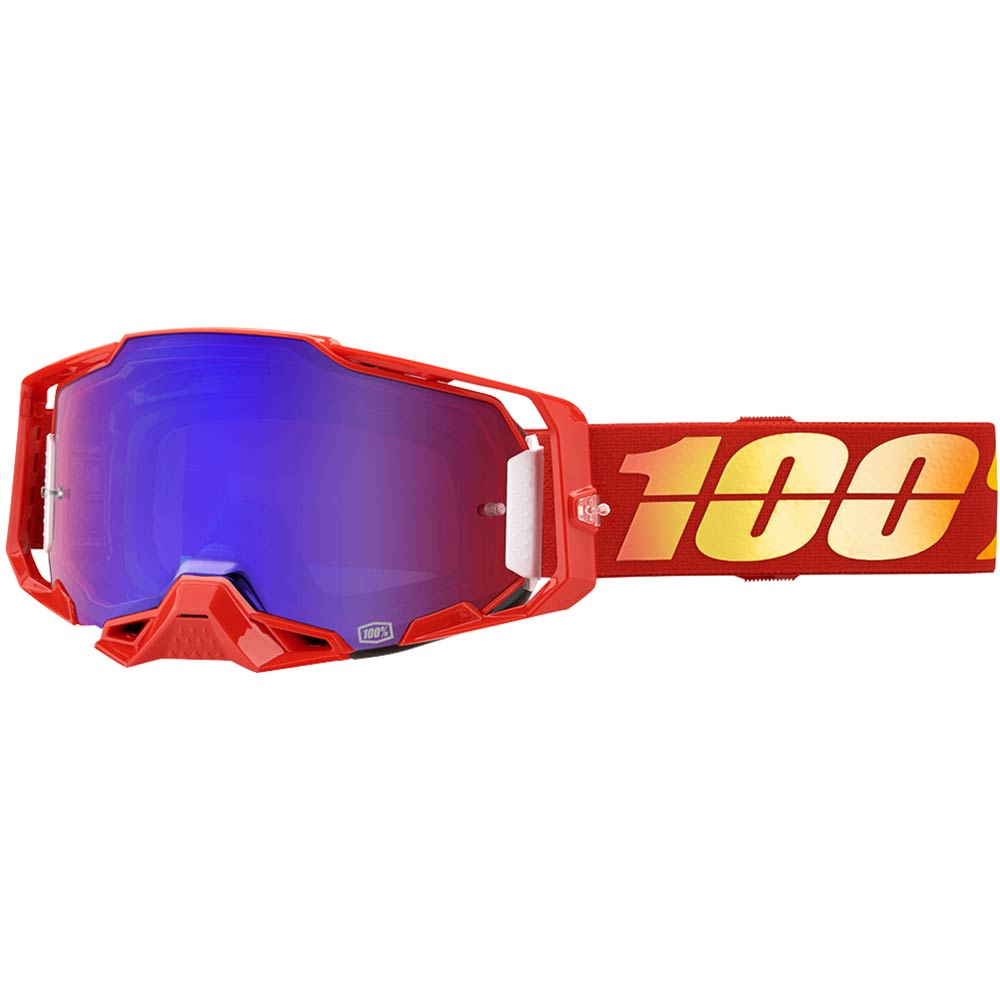 100% Armega Nuketown Brille rot/blau verspiegelt