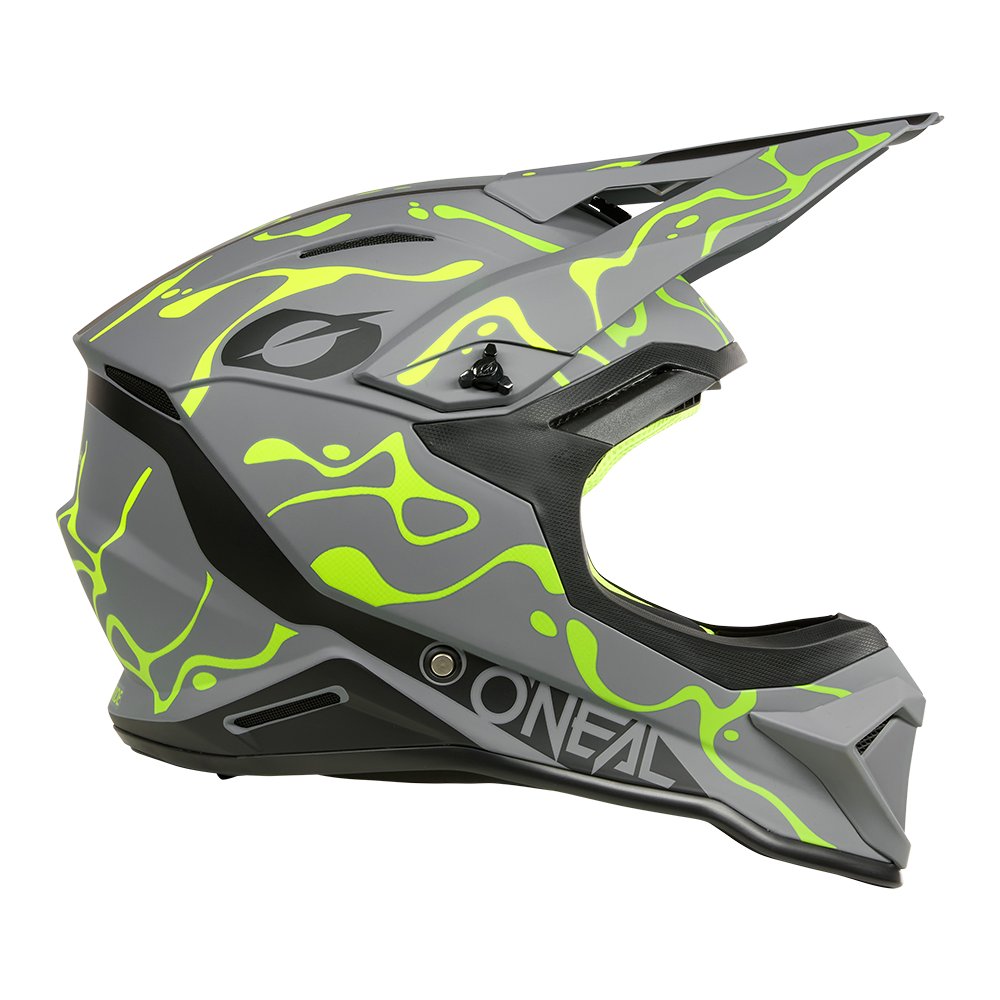 ONEAL 1SRS Motocross Helm Splash grau/neon gelb