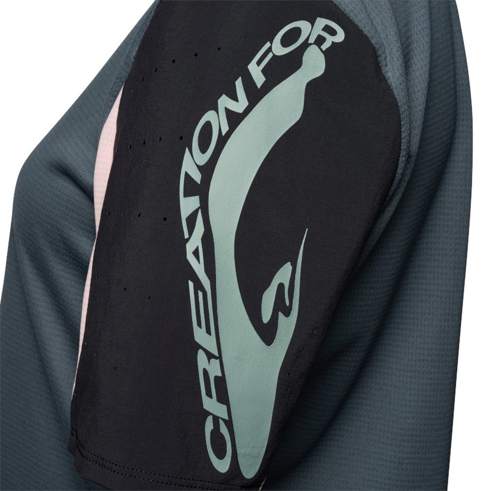 FOX W DEFEND SS JERSEY CREATION kurzärmlig für Frauen Deep Cobalt