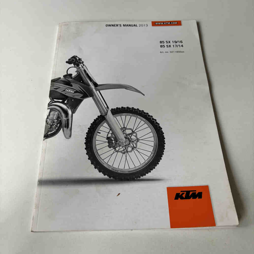 KTM 85 SX 19/16 17/14 2013 8211856en Motorrad-Handbuch gebraucht