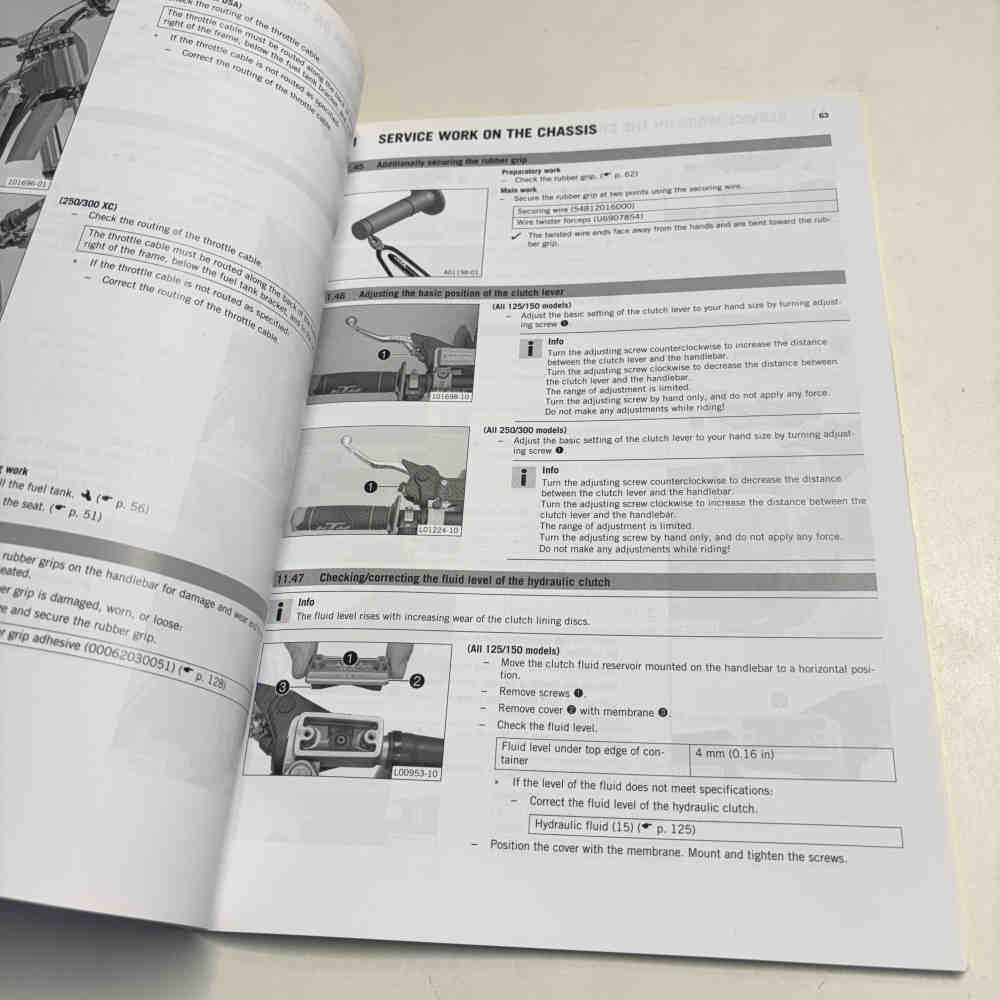 KTM 125/150/250/300 SX/XC 2014 3213030en Motorrad-Handbuch gebraucht