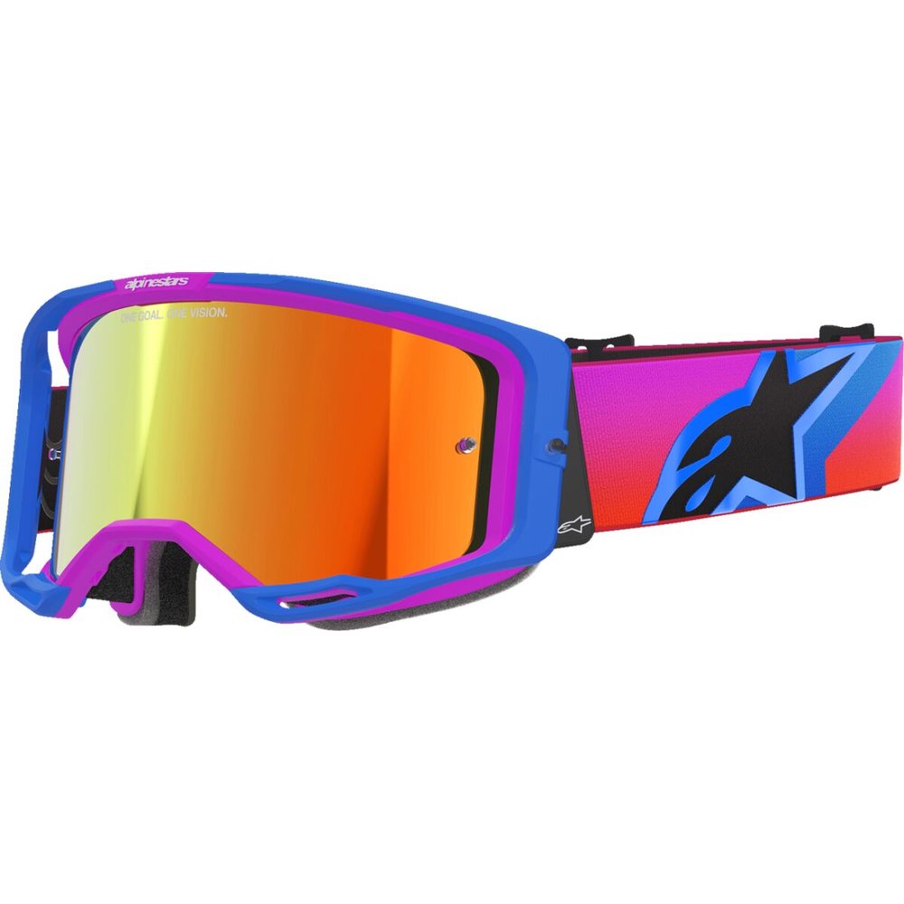 ALPINESTARS Vision 8 Corp Brille blau/lilaP/orange vespiegelt-rot