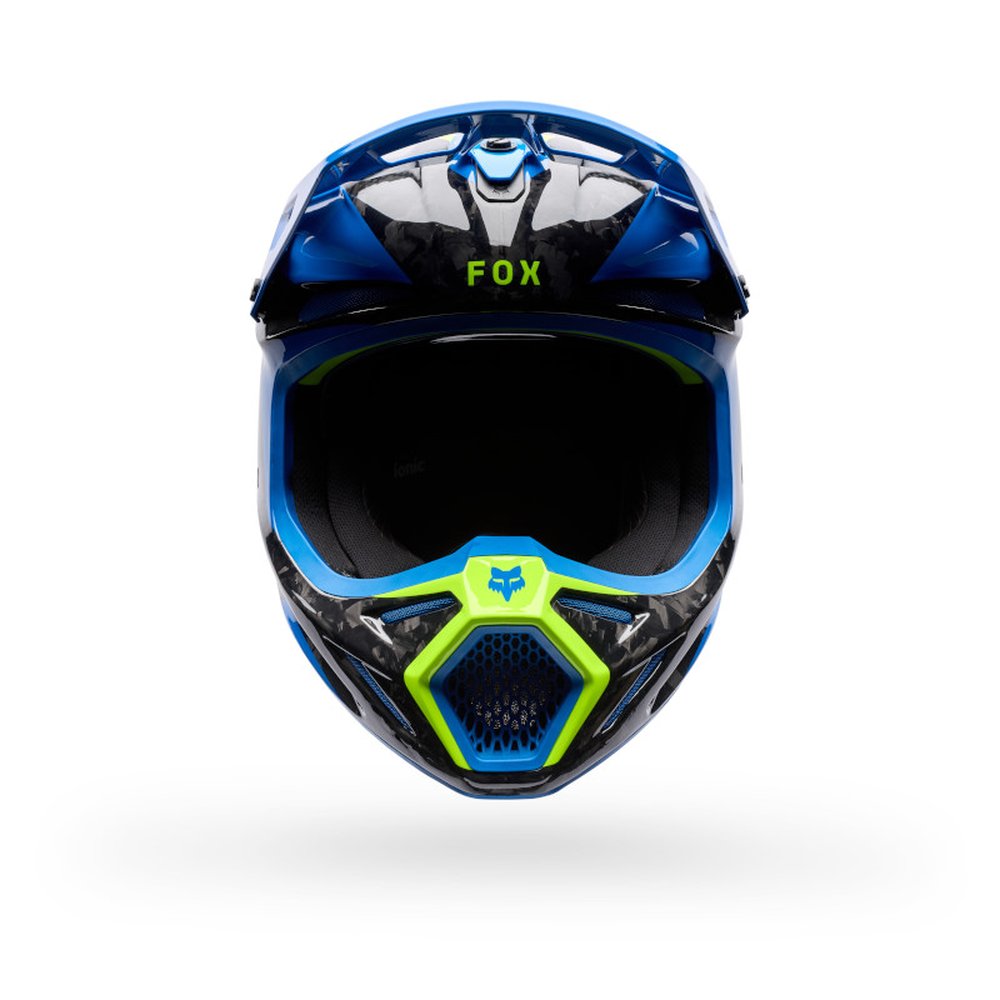 FOX V3 RS TACTILE Motocross Helm Blue Jewel