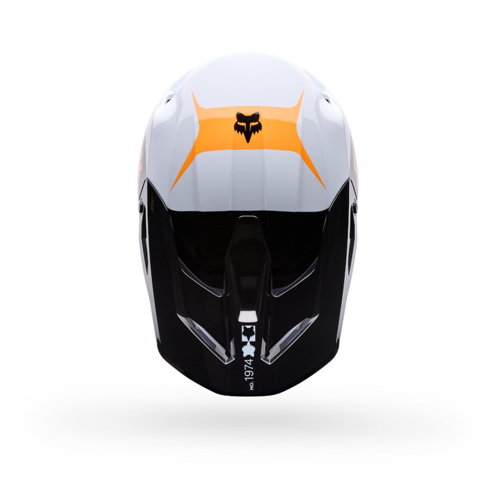 FOX YOUTH V1 NOBLE Motocross Helm schwarz/weiss