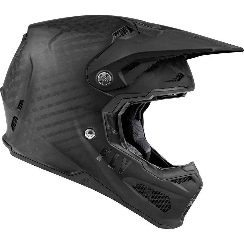 FLY Formula Prime Carbon Solid Motocross Helm matt schwarz