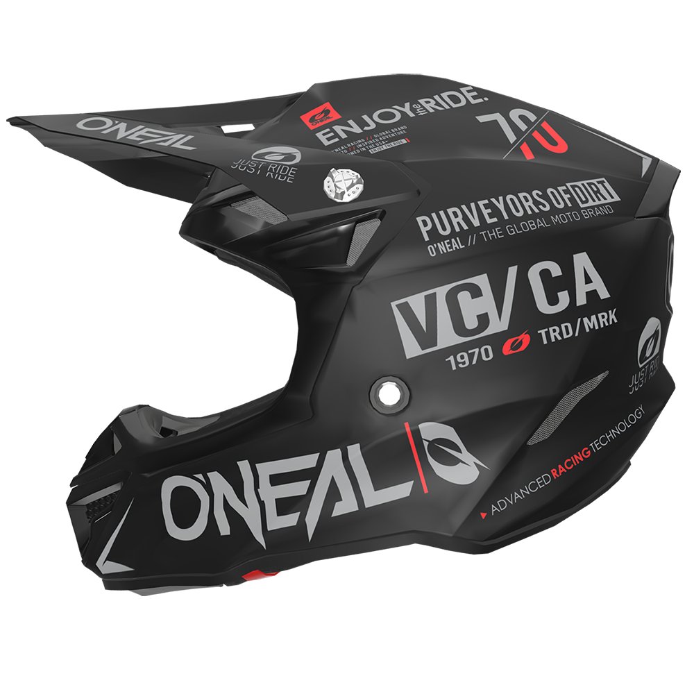 ONEAL 5SRS Polyacrylite Helm Brand schwarz/grau