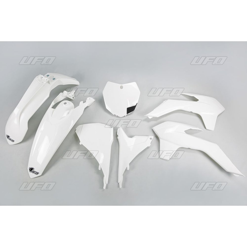 UFO Komplettes Karosserie-Kit Plastikteile passend für KTM SX/SXF 13-15 weiss