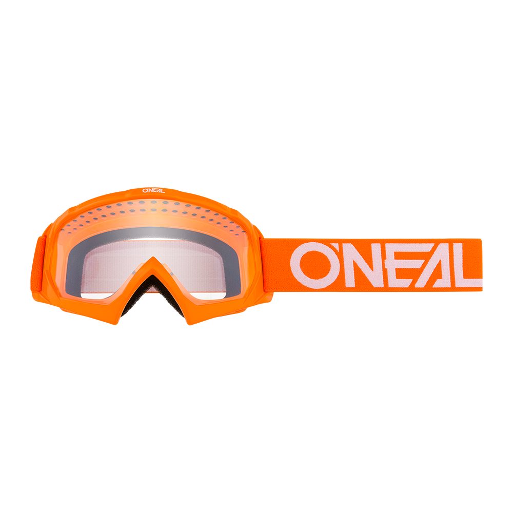 ONEAL B-10 Youth Solid MX MTB Kinder Brille orange weiss