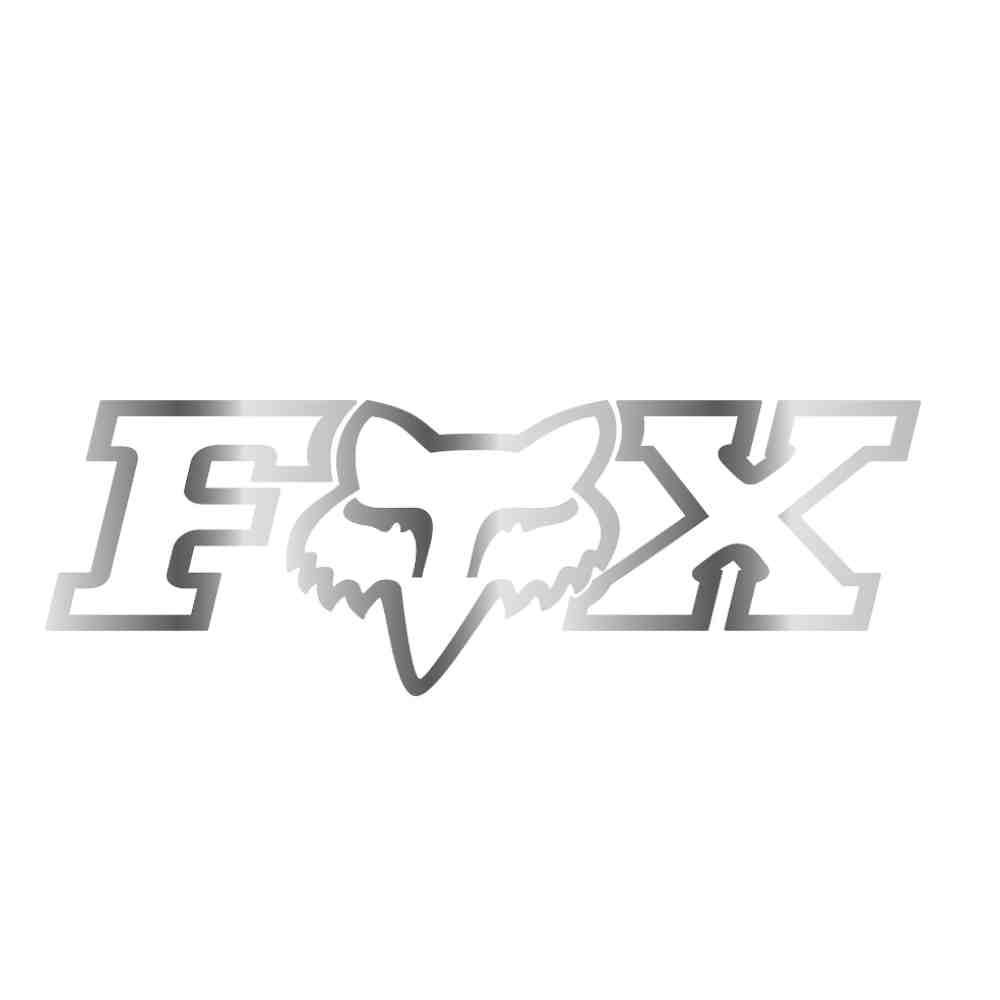 FOX F-HEAD-X TDC Sticker Aufkleber Bus Auto Van chrome 70cm breit