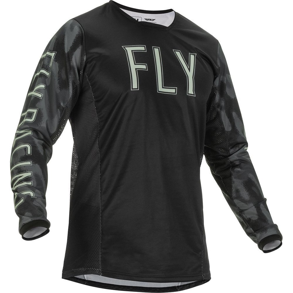 FLY Kinetic S.E. Tactic MX MTB Jersey schwarz grau camo