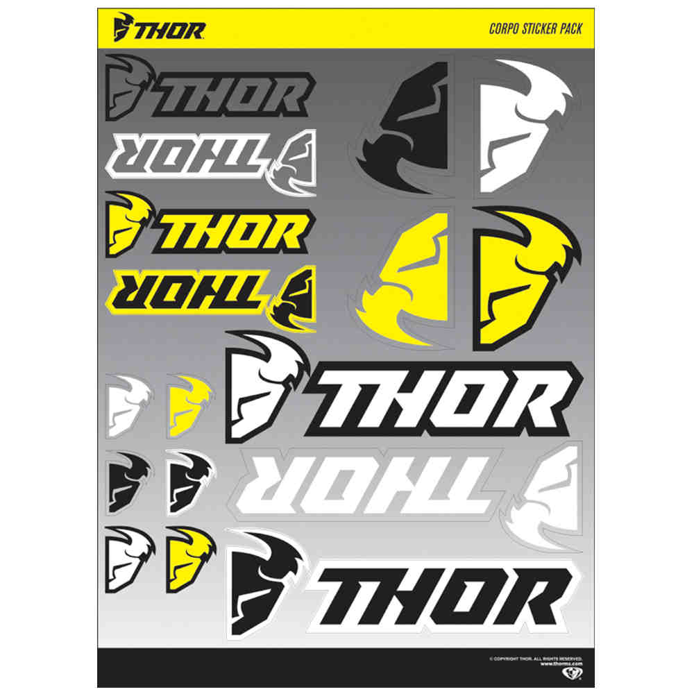 THOR MX Corpo Stickerbogen Aufkleber