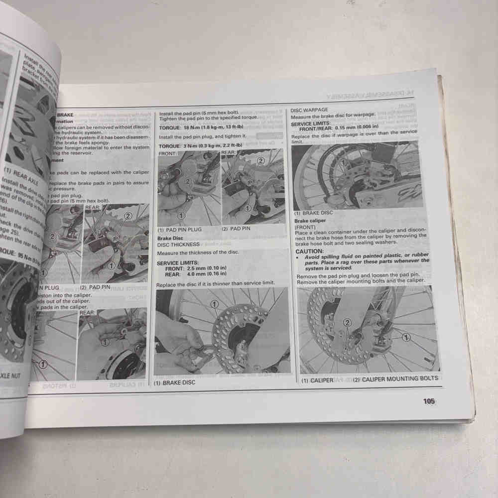 HONDA CR 250 R 1994 69KZ3600 00X69-KZ3-6000 Motorrad-Handbuch gebraucht