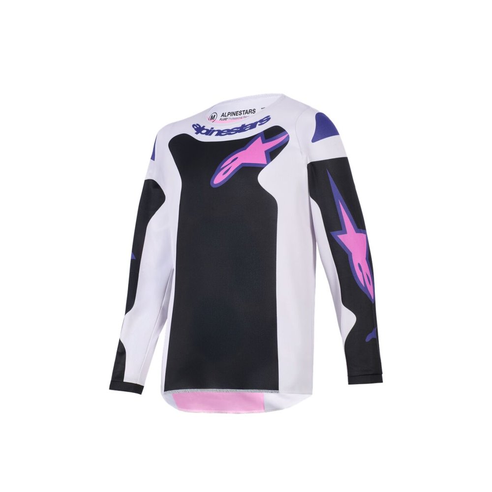 ALPINESTARS Fluid Grid Youth Kinder Jersey schwarz/grau/lila