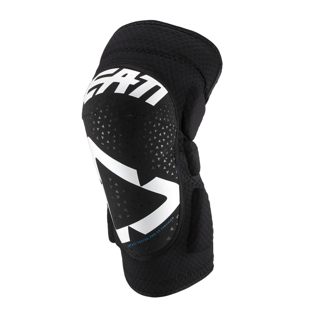 LEATT 3DF 5.0 Motocross Knieprotektoren weiss/schwarz
