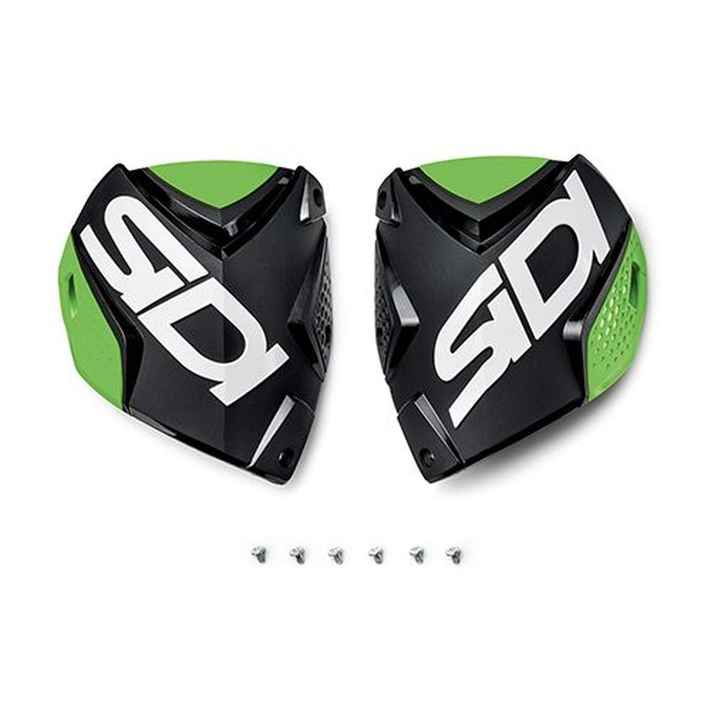 SIDI Crossfire 2 Motocross Stiefel Schienbeinplatte schwarz grün