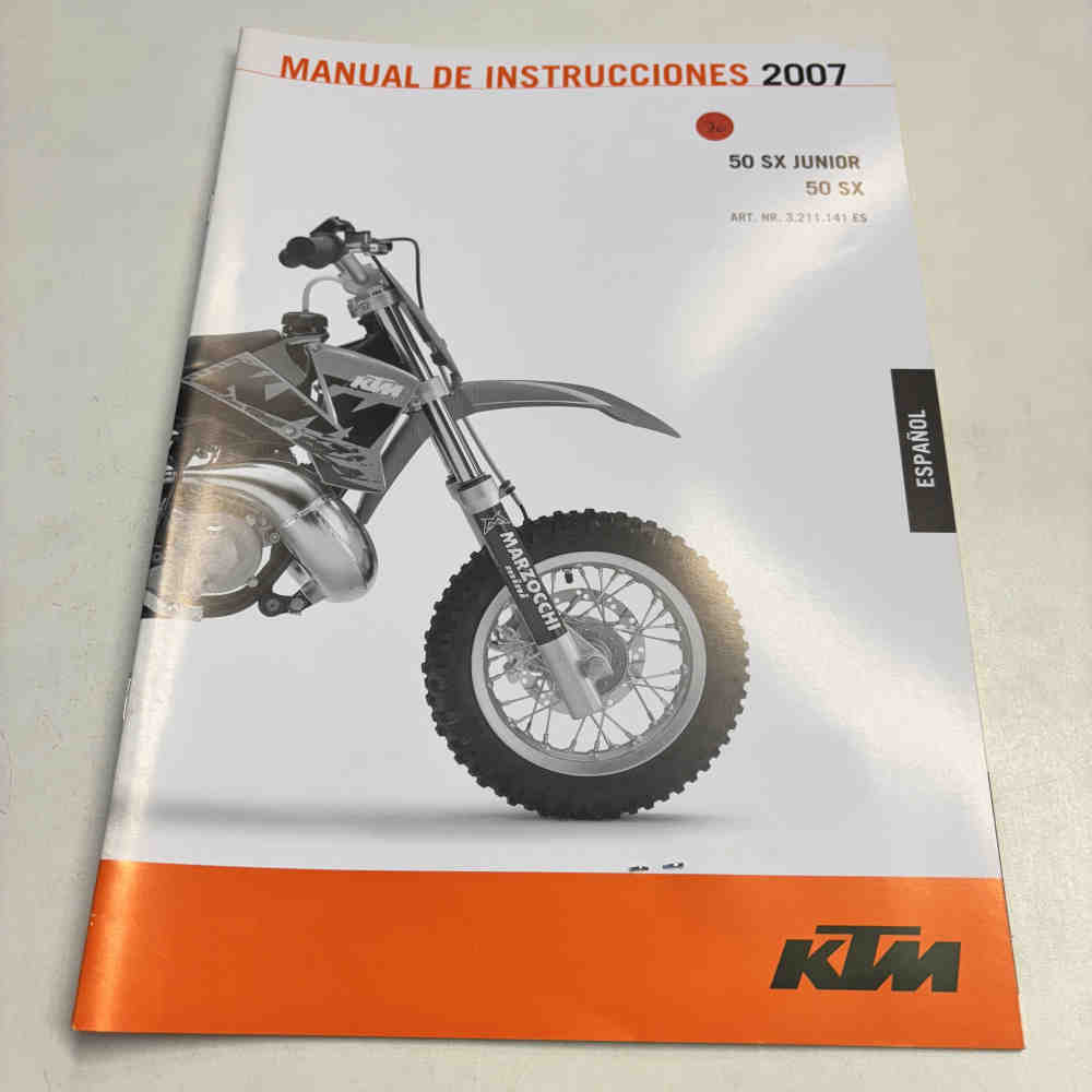 KTM 50 SX/50 SX Junior 2007 3211141es Motorrad-Handbuch gebraucht