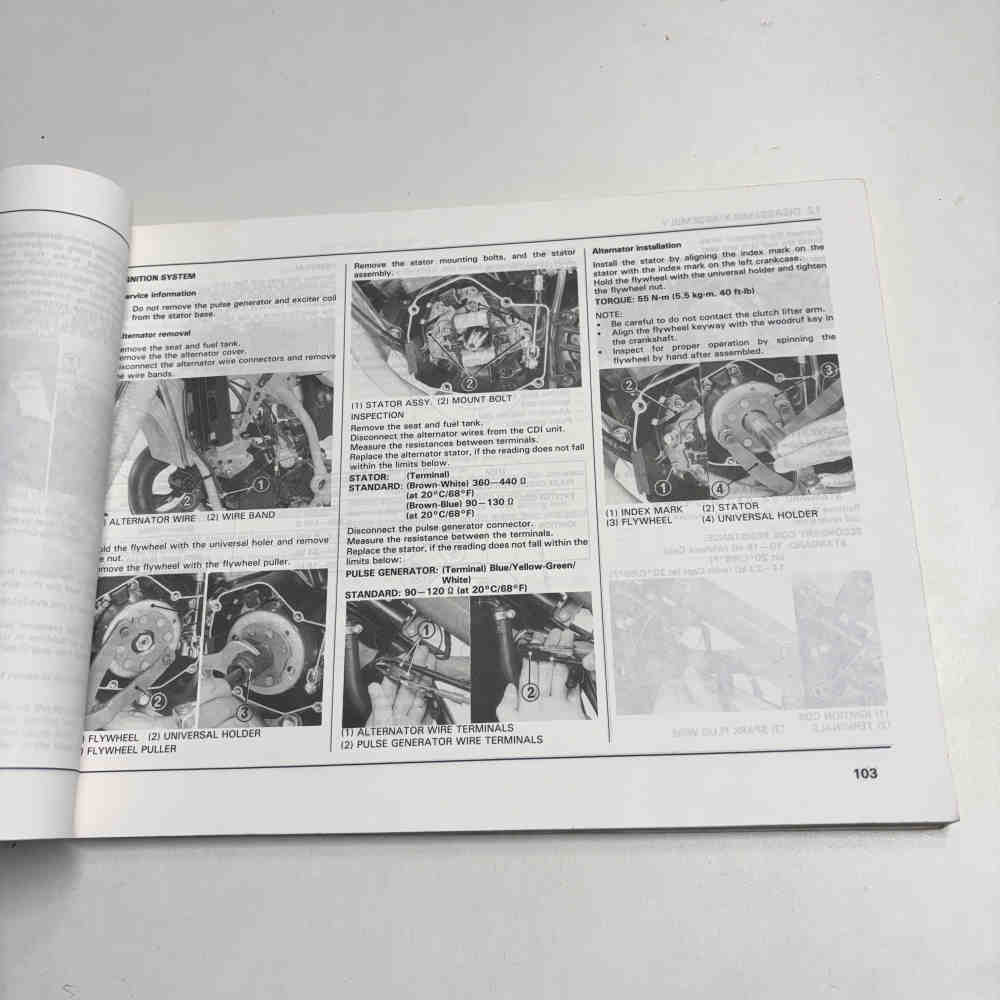 HONDA CR 125 R 1989 37KZ4600 00X37-KZ4-6000 Motorrad-Handbuch gebraucht