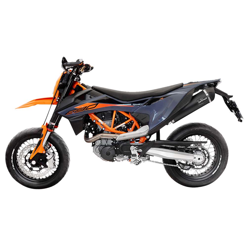 LEOVINCE 14072U Nero Slip-On Endschalldämpfer passend für KTM Enduro/SMC 690 R ABS Gas Gas ES 700 ABS 21-24