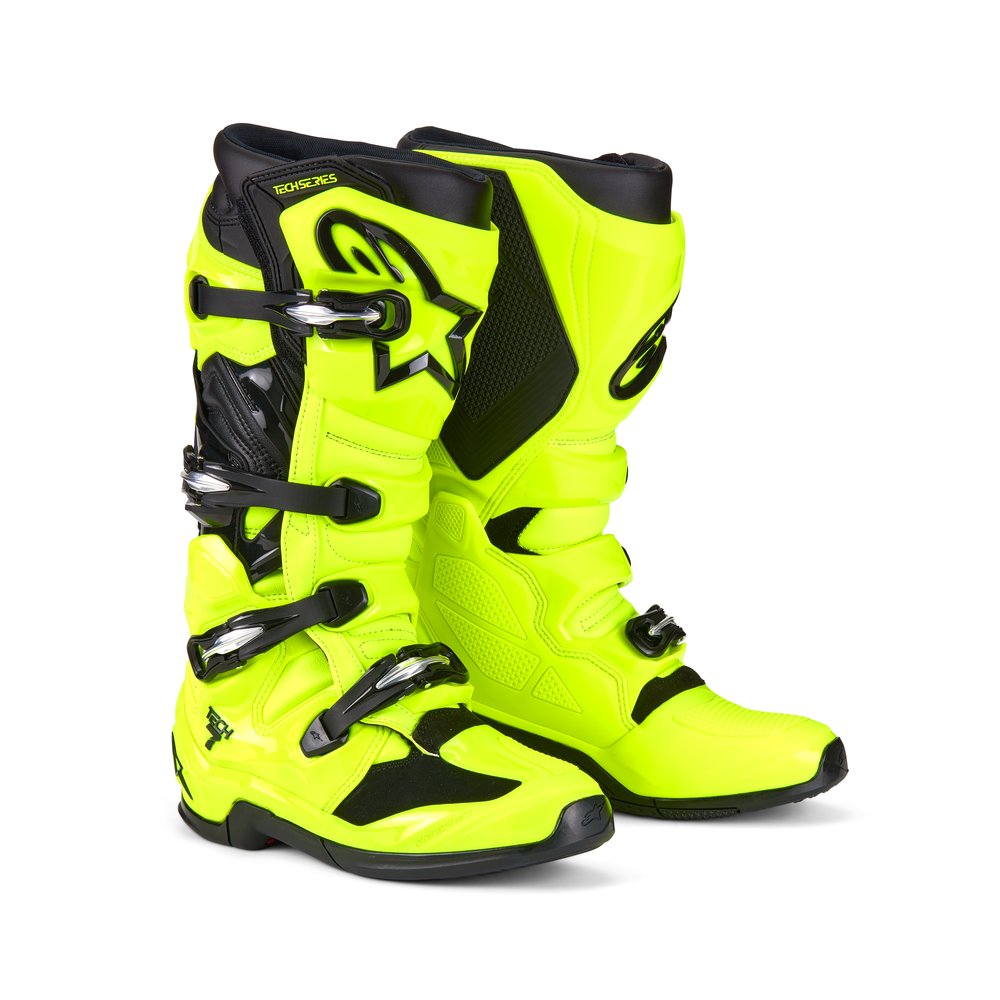 ALPINESTARS Tech 7 Motocross Stiefel neon gelb schwarz