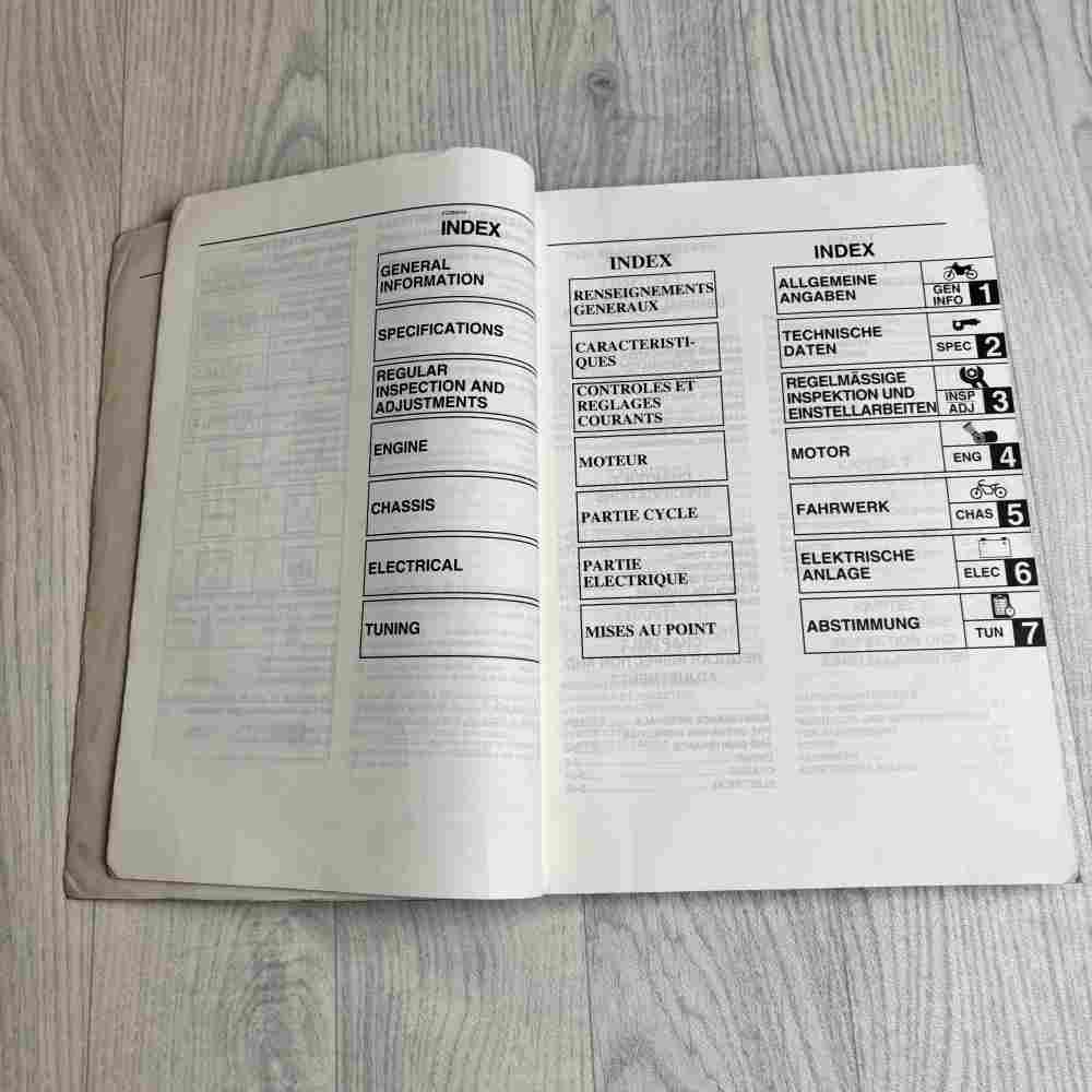 YAMAHA YZ 450 F 2002 (P) 5SF-28199-80 Motorrad-Handbuch gebraucht