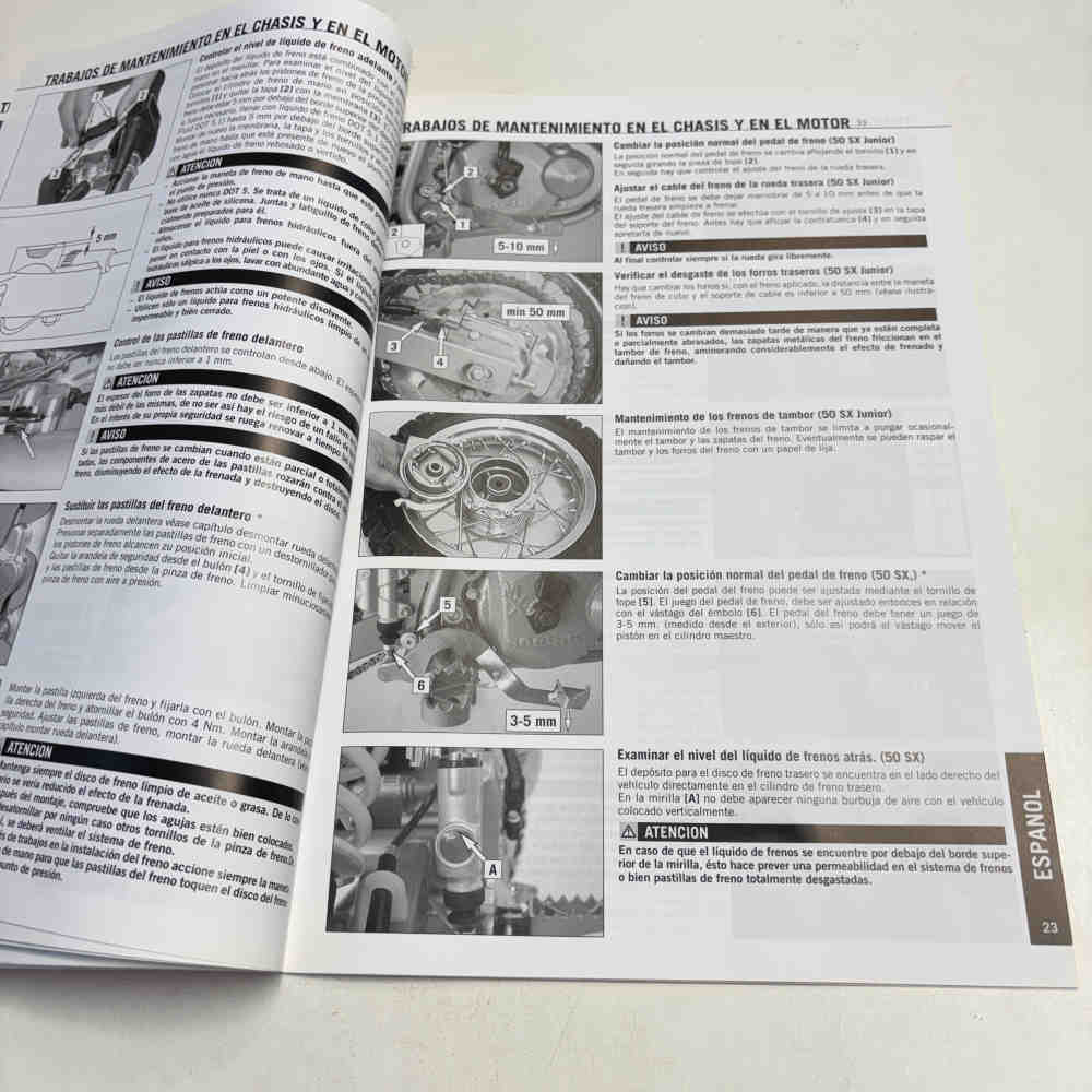 KTM 50 SX/50 SX Junior 2007 3211141es Motorrad-Handbuch gebraucht