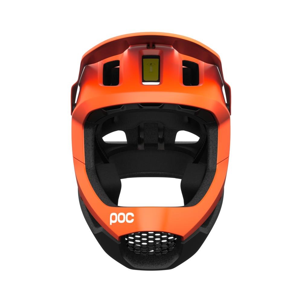 POC Otocon Race Mips MTB Helm fluorescent orange avip/uranium schwarz matt