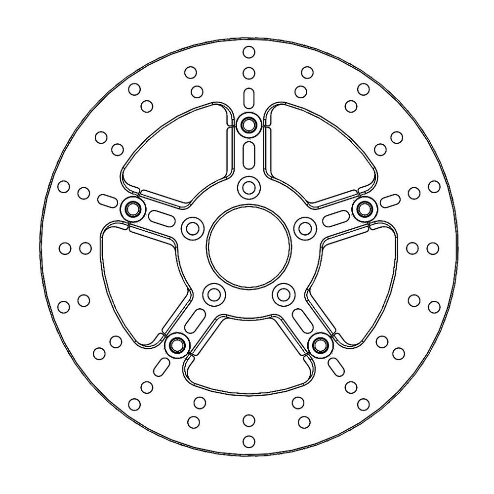 MOTO-MASTER Bremsscheibe Round vorne