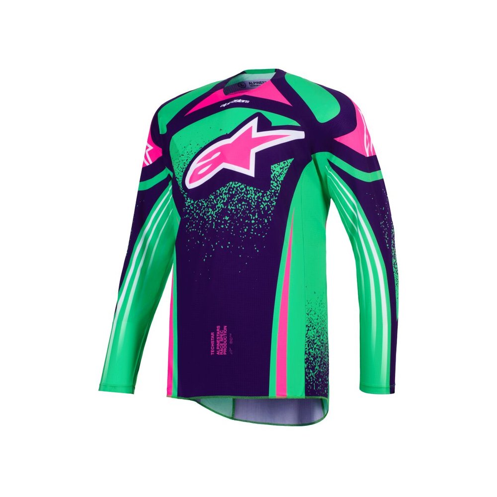 ALPINESTARS Techstar Nomur Jersey lila/grün/pink ALPINESTARS Techstar Nomur Jersey lila/grün/pink