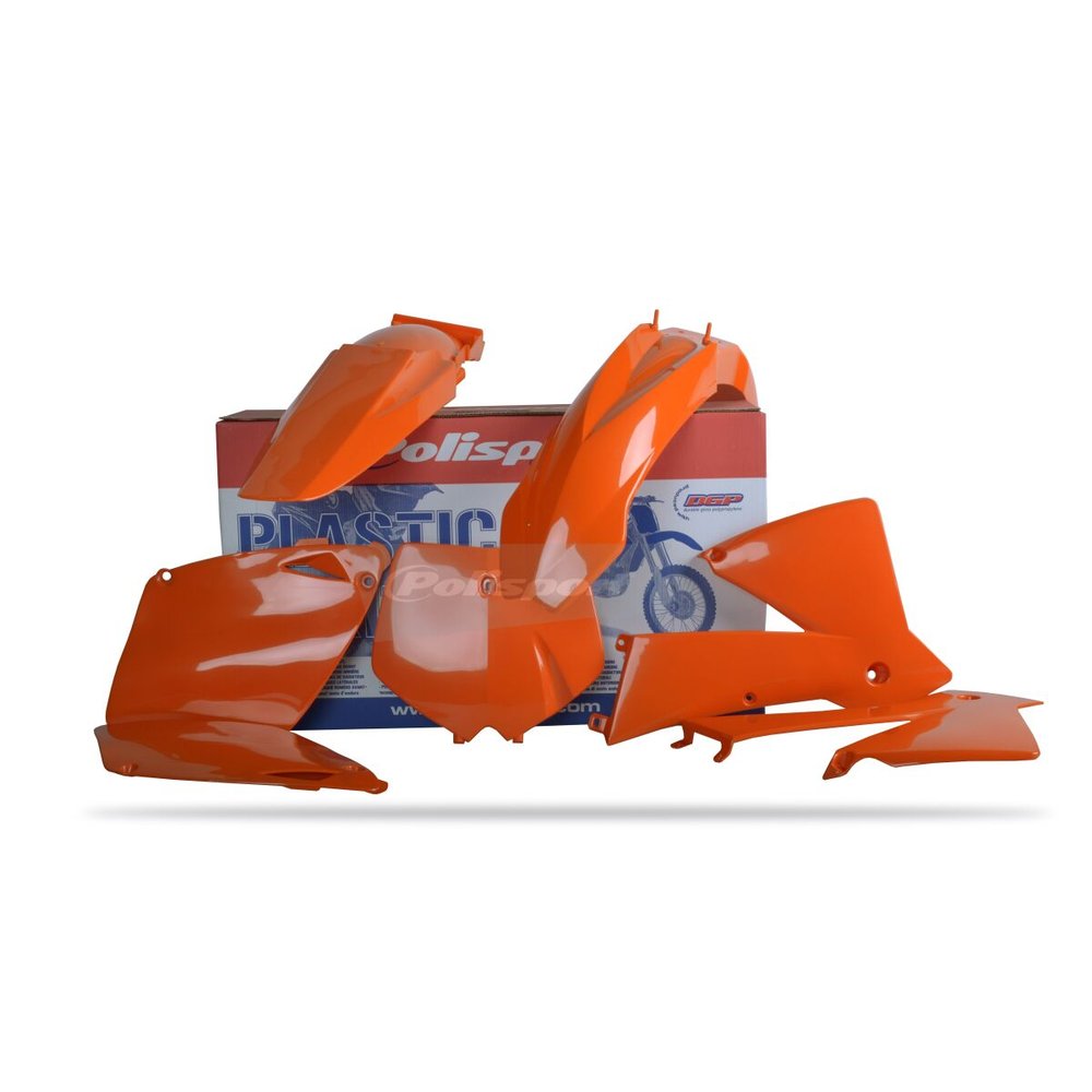 POLISPORT Komplettes Karosserie-Verkleidungs-Kit passend für KTM EXC EXCF 03 OEM orange
