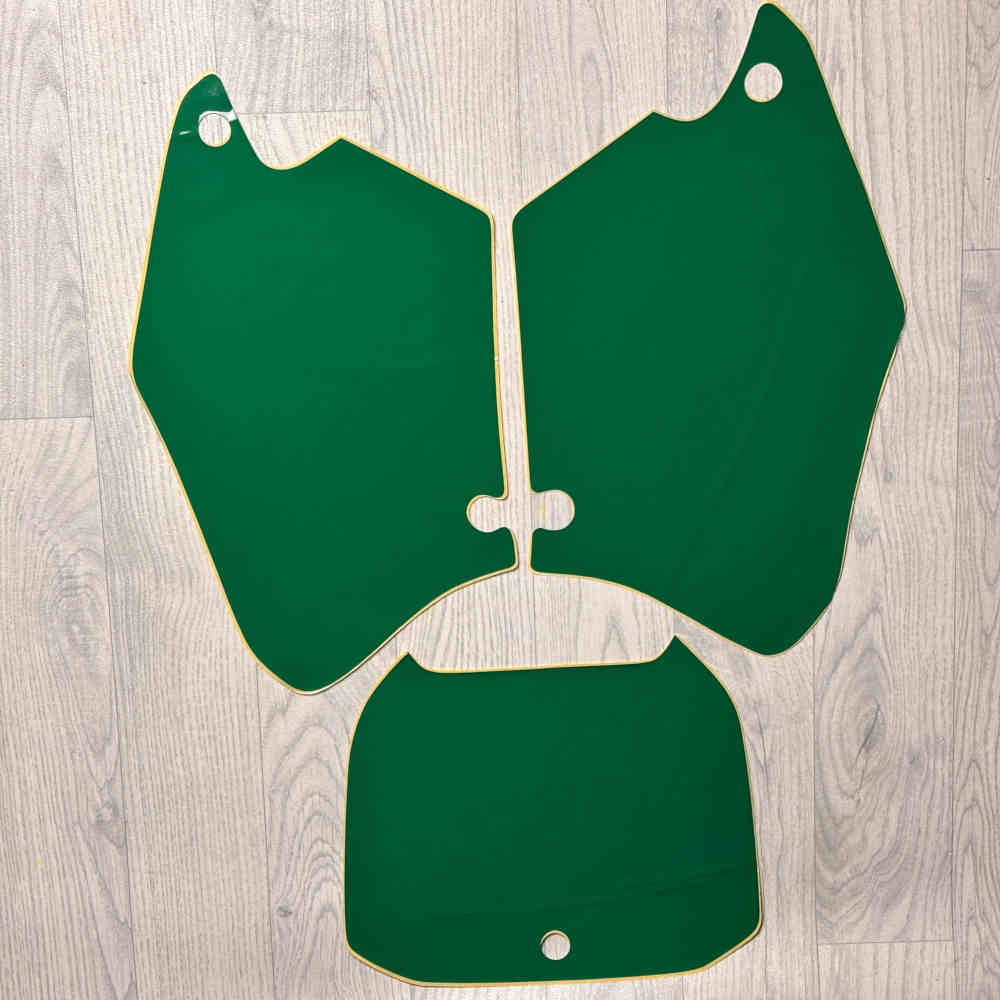 Dekor-Satz Aufkleber Startnummern-Tafel und Kühler passend für Honda CR 125-250 2000-2001 grün