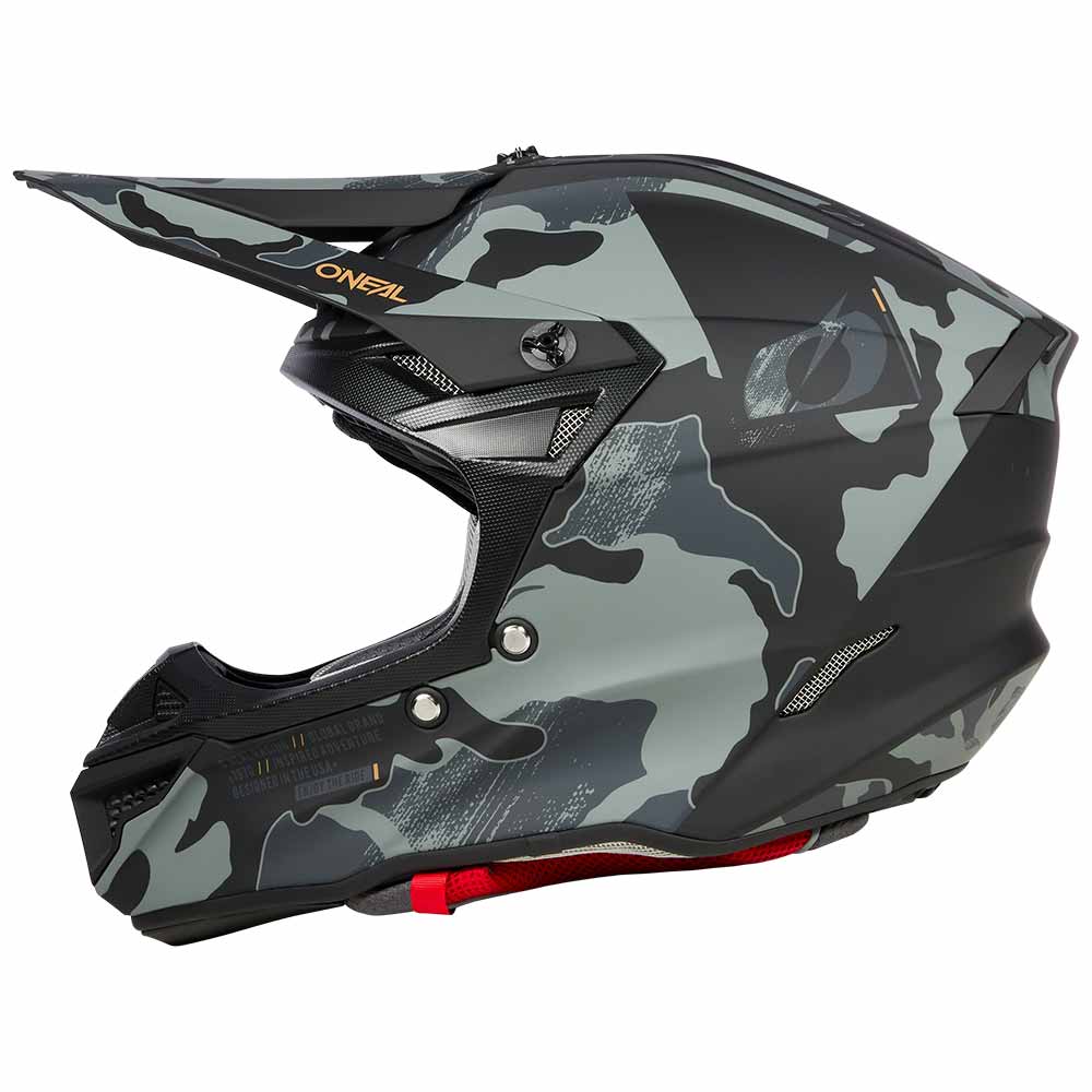 ONEAL 5SRS Polyacrylite Motocross Helm camo schwarz grau